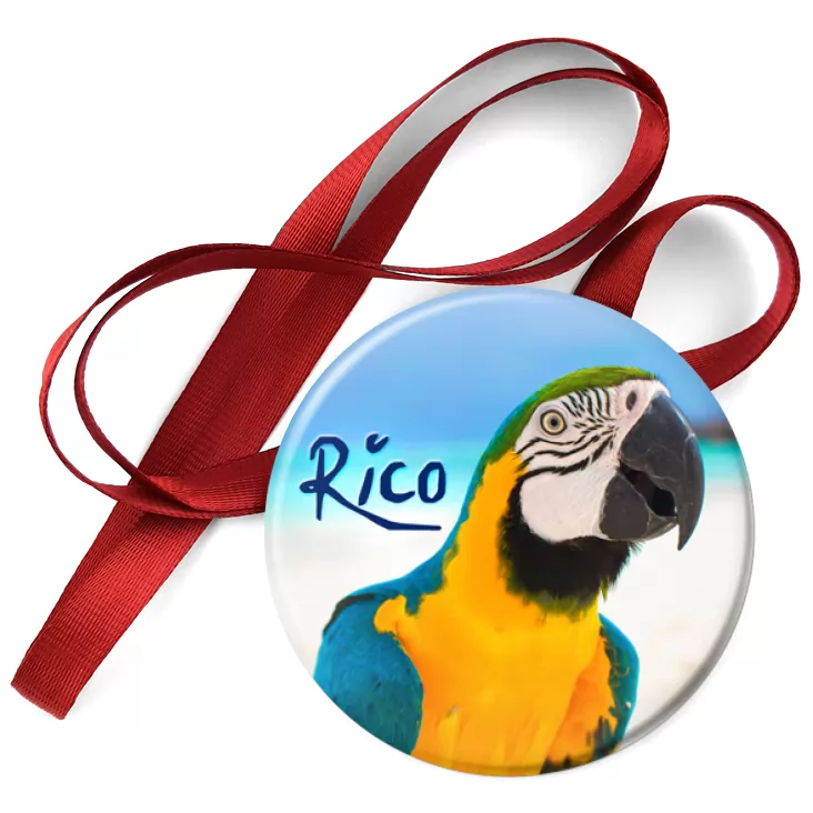 przypinka medal Papugarnia Carmen - Rico