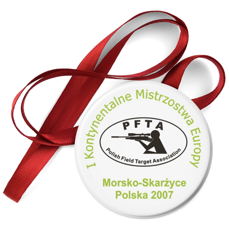 przypinka medal PFTA - I Kontynentalne Mistrzostwa Europy 