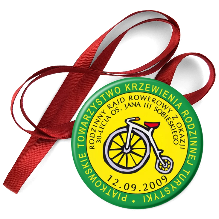 przypinka medal Piątkowo Rodzinny Rajd Rowerowy