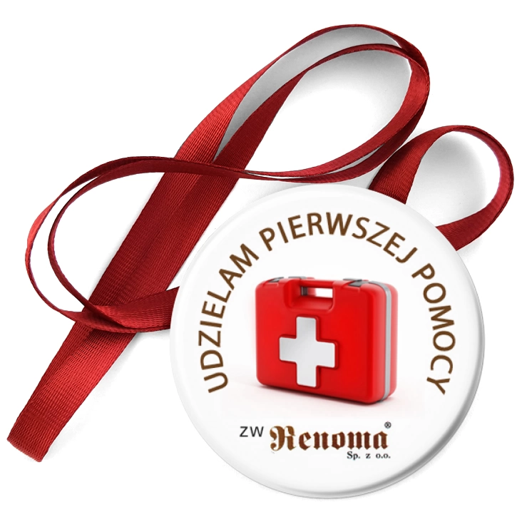 przypinka medal Pierwsza Pomoc - Renoma