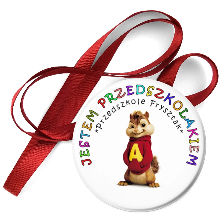 przypinka medal Przedszkole Frysztak - wiewiórki