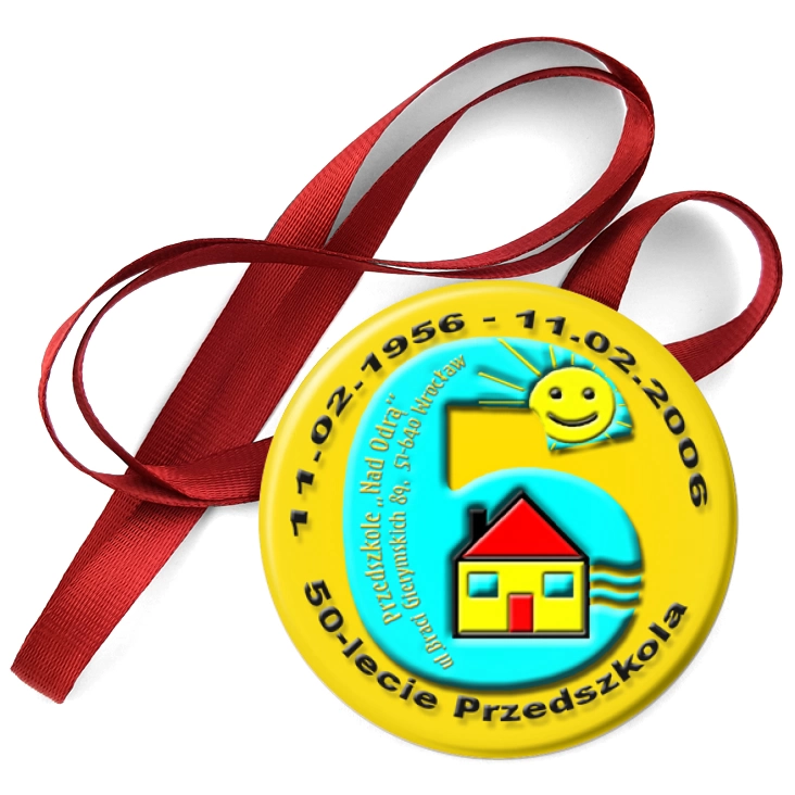 przypinka medal Przedszkole Nad Odrą we Wrocławiu
