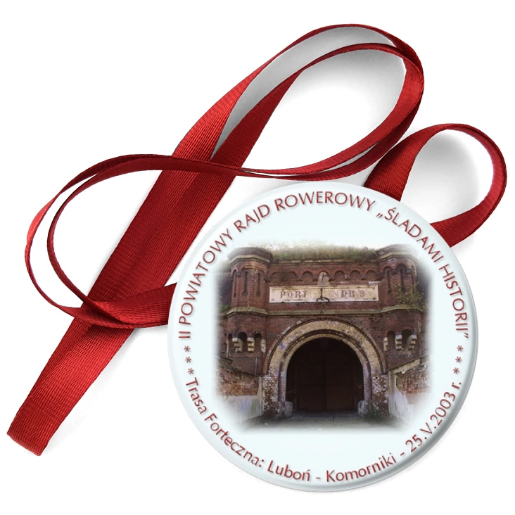 przypinka medal Rajd rowerowy Śladami historii