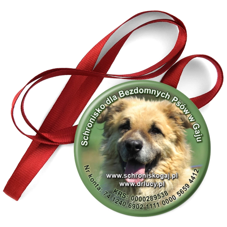 przypinka medal Schronisko dla Bezdomnych Psów w Gaju
