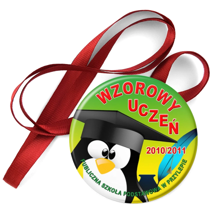 przypinka medal SP w Przylepie - Wzorowy Uczeń