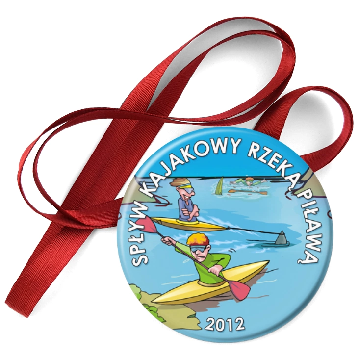 przypinka medal Spływ kajakowy rzeką Piławą