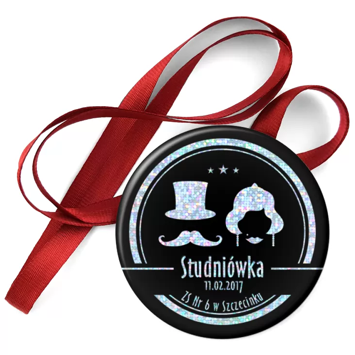 przypinka medal Studniówka - ZS Nr 6 w Szczecinku