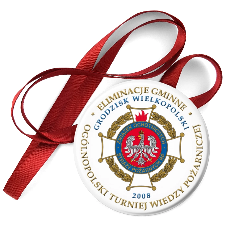 przypinka medal Turniej Wiedzy Pożarniczej