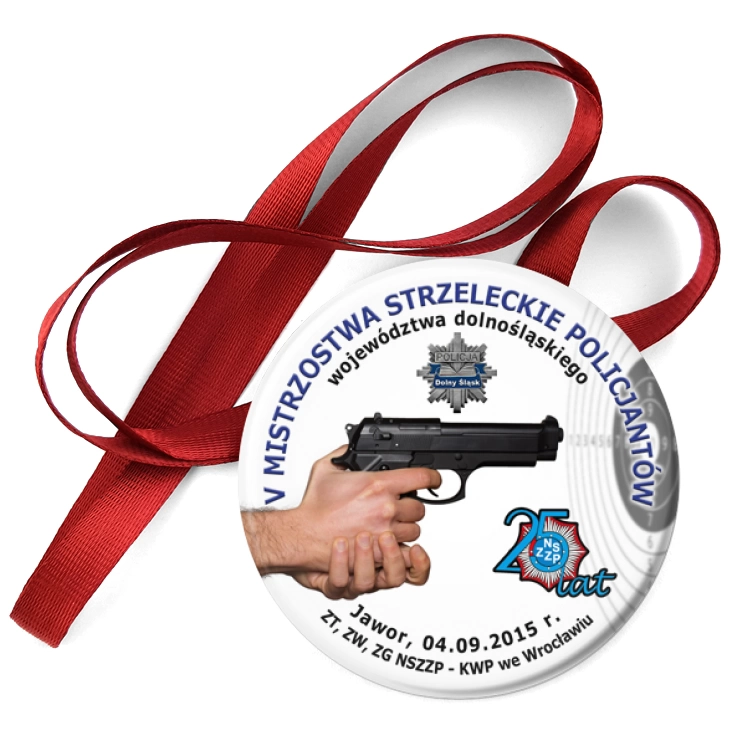 przypinka medal V Mistrzostwa Strzeleckie Policjantów