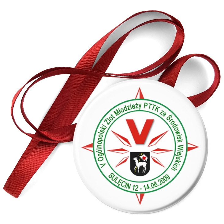 przypinka medal V Ogólnopolski Zlot Młodzieży PTTK