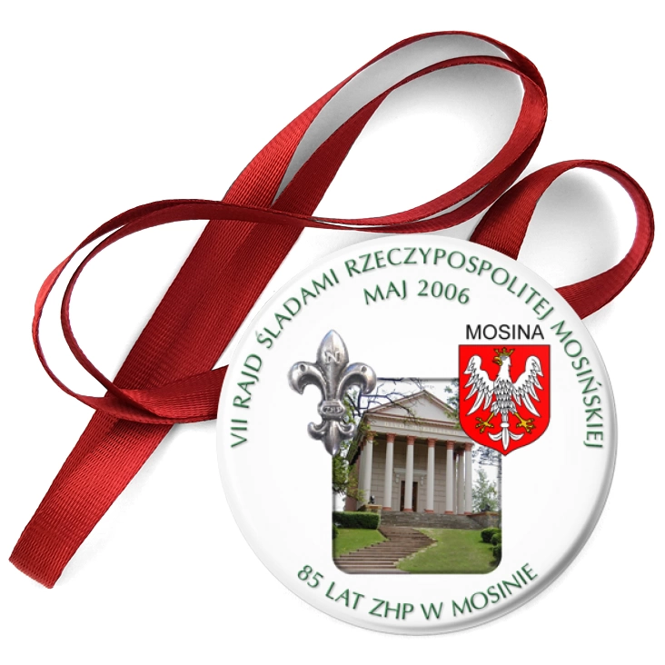 przypinka medal VII Śladami Historii Rzeczypospolitej Mosińskiej
