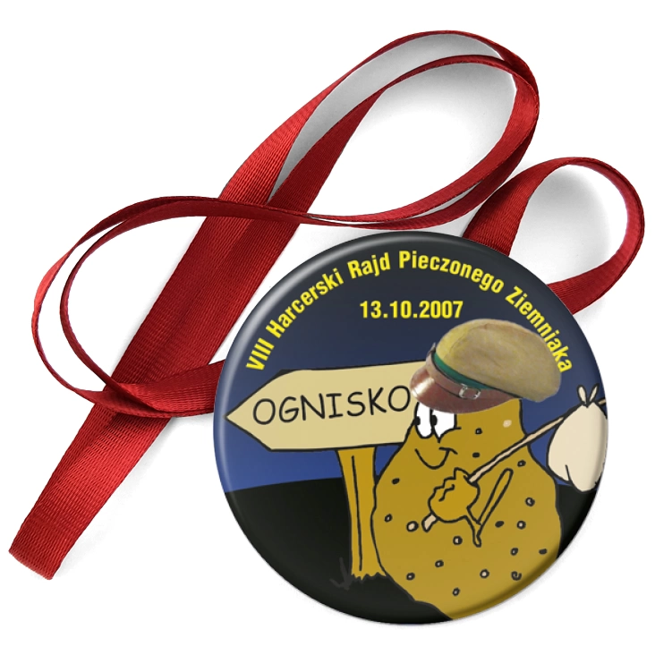 przypinka medal VIII Harcerski Rajd Pieczonego Ziemniaka