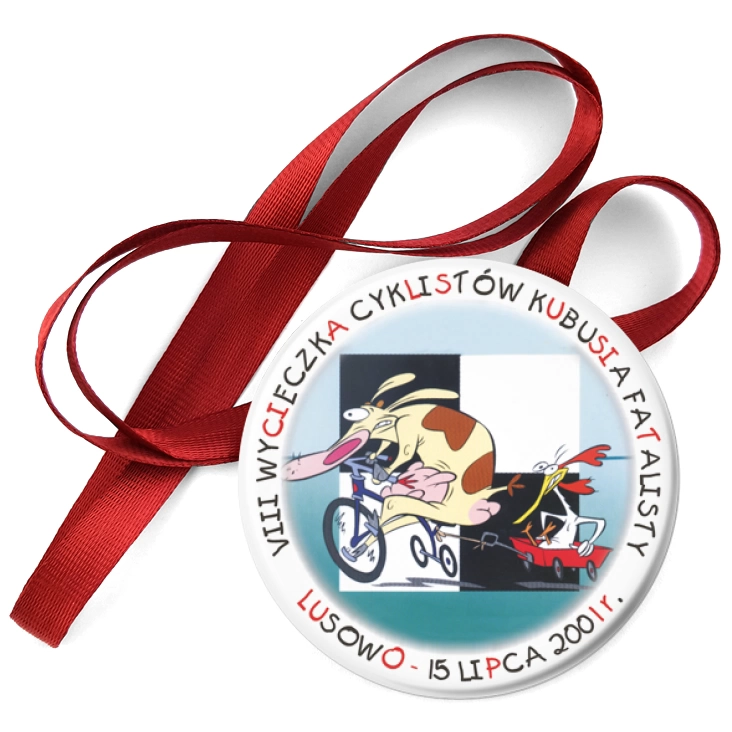 przypinka medal VIII Wycieczka Cyklistów Kubusia Fatalisty