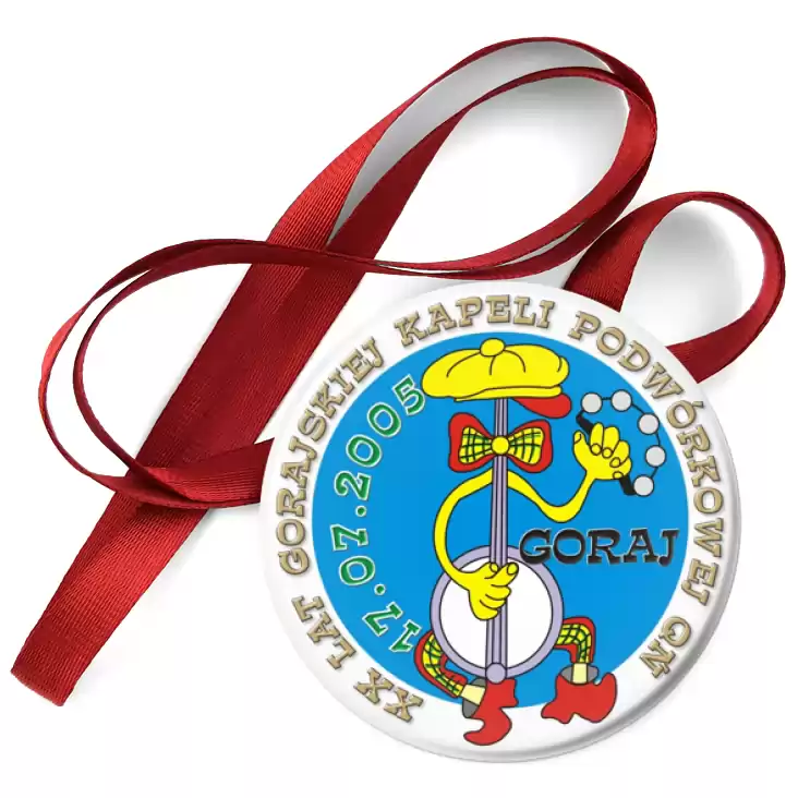 przypinka medal XX lat Gorajskiej Kapeli Podwórkowej QŃ