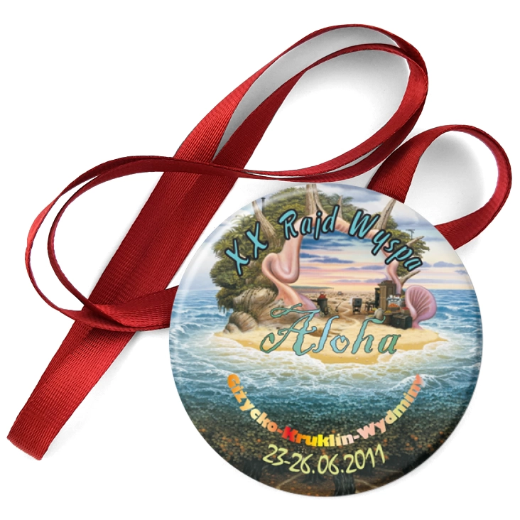 przypinka medal XX Rajd Wyspa
