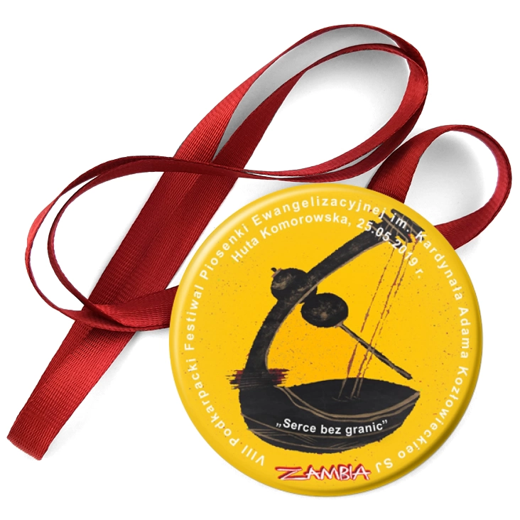 przypinka medal Zambia 2019