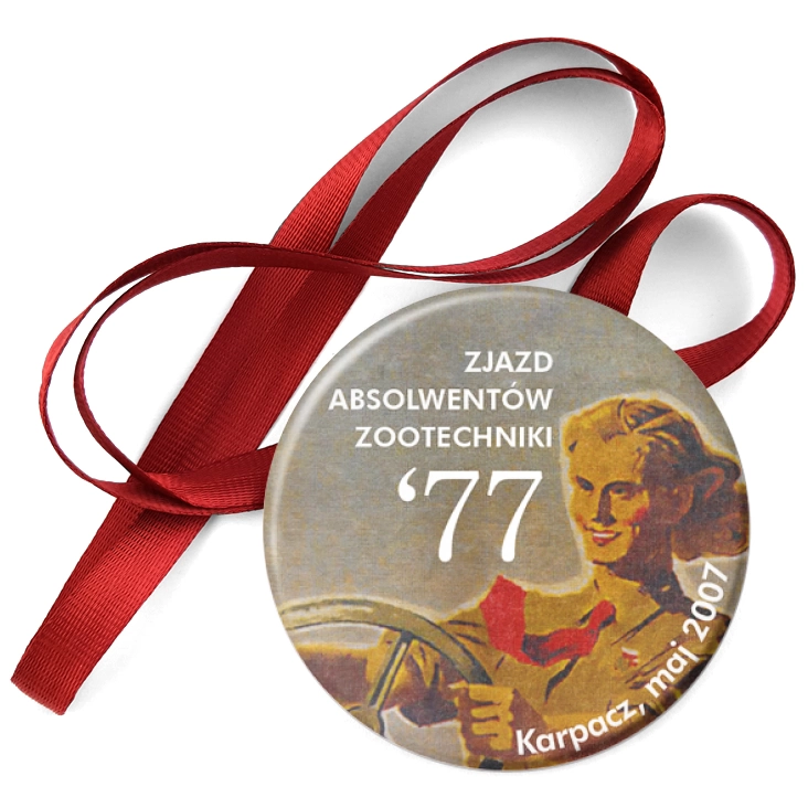 przypinka medal Zjazd Absolwentów Zootechniki `77