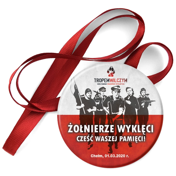 przypinka medal Żołnierze wyklęci, Chełm