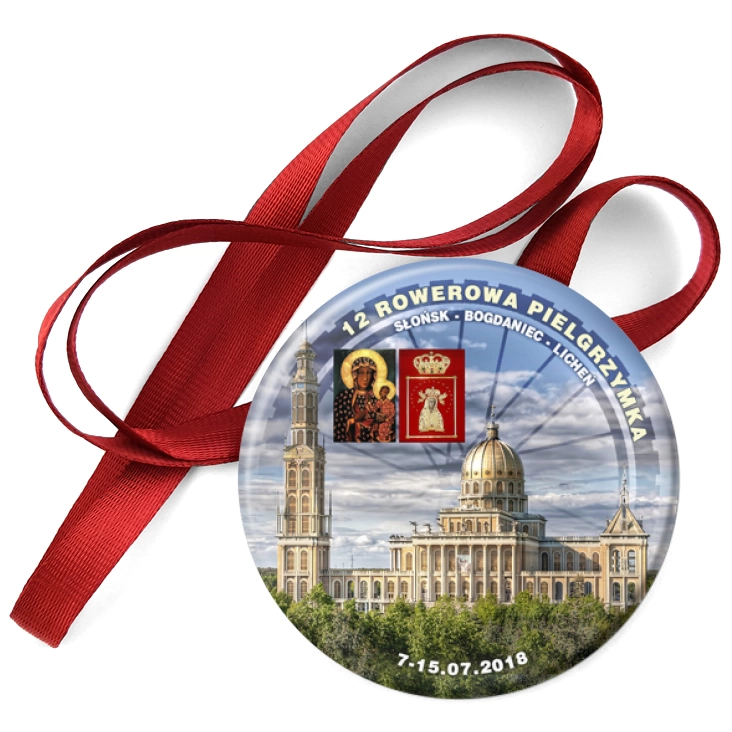 przypinka medal 12 Rowerowa Pielgrzymka