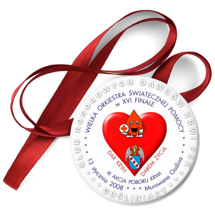przypinka medal 13 WOŚP - Murowana Goślina