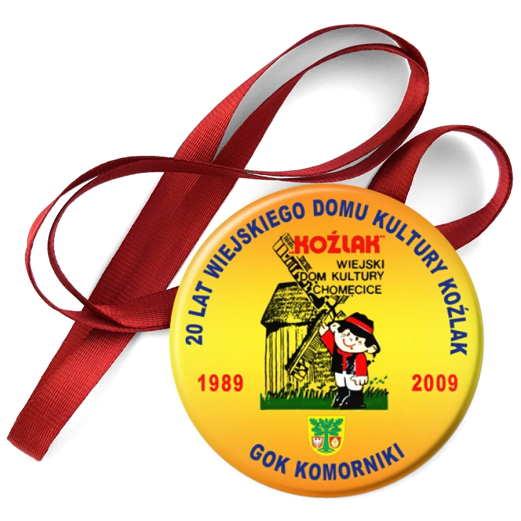 przypinka medal 20 lat WDK Koźlak