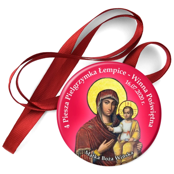przypinka medal 4 Piesza Pielgrzymka Łempice