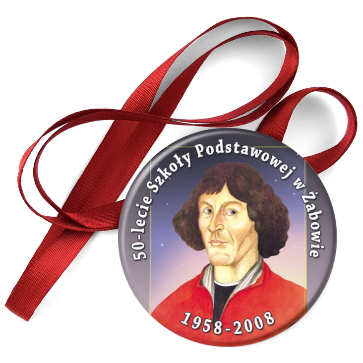 przypinka medal 50-lecie SP w Żabowie