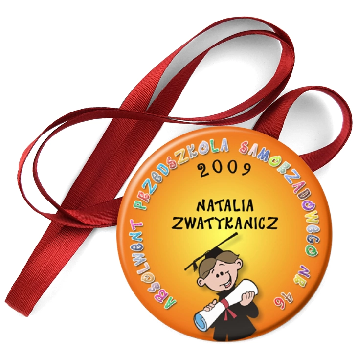 przypinka medal Absolwent Przedszkola Samorządowego nr 46