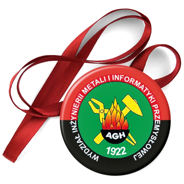 przypinka medal Akademia Górniczo-Hutnicza w Krakowie