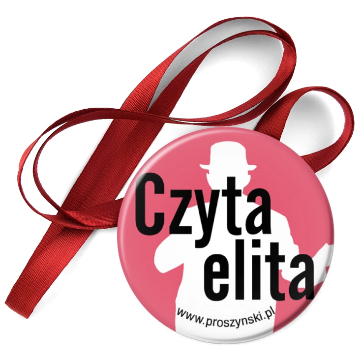 przypinka medal Czyta elita