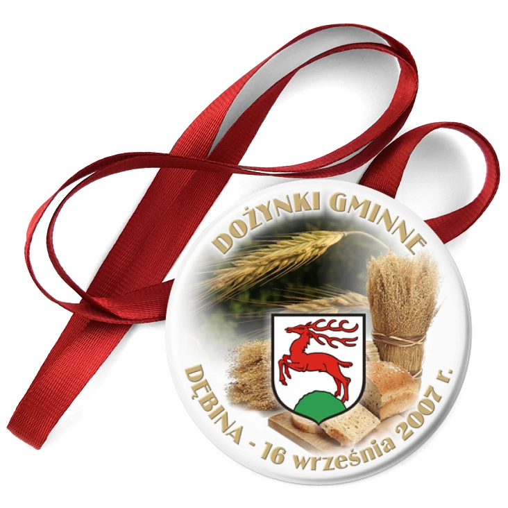 przypinka medal Dożynki Gminne - Dębina