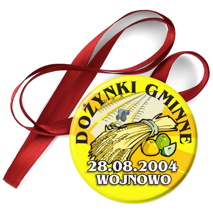 przypinka medal Dożynki gminne w Wojnowie