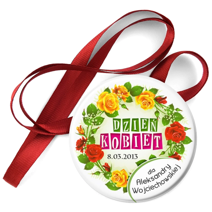 przypinka medal Dzień Kobiet