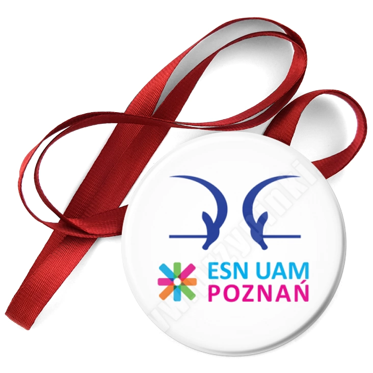 przypinka medal ESN UAM Poznań