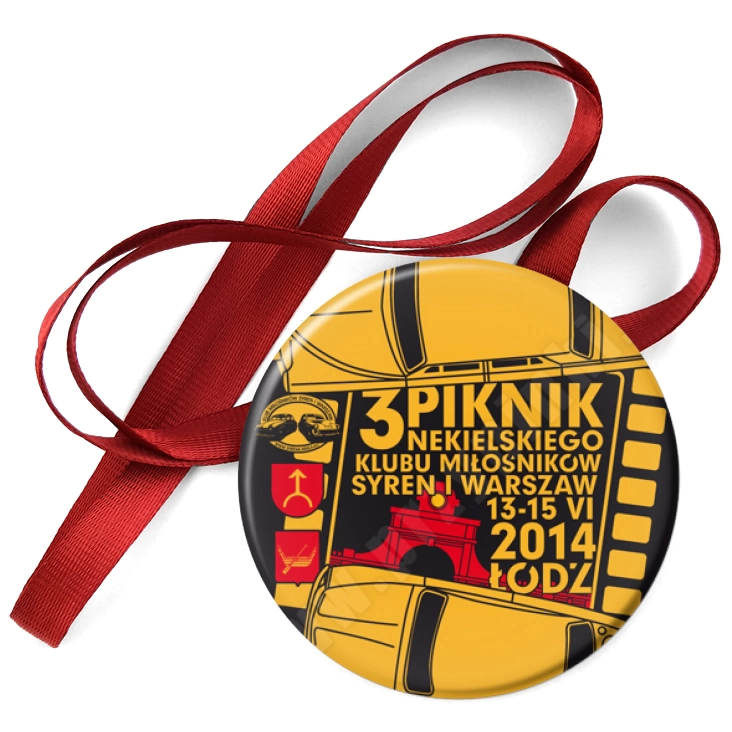przypinka medal Europejski Rajd Syren i Warszaw