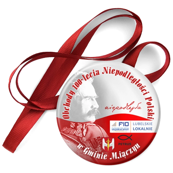 przypinka medal Gmina Miączyn