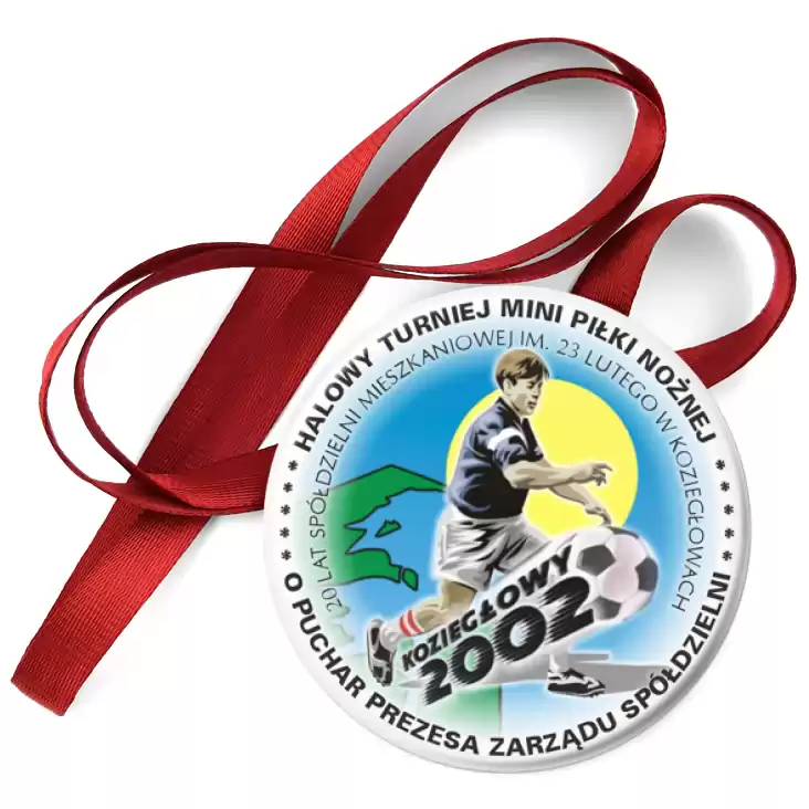 przypinka medal Halowy turniej mini piłki nożnej - Koziegłowy 2002