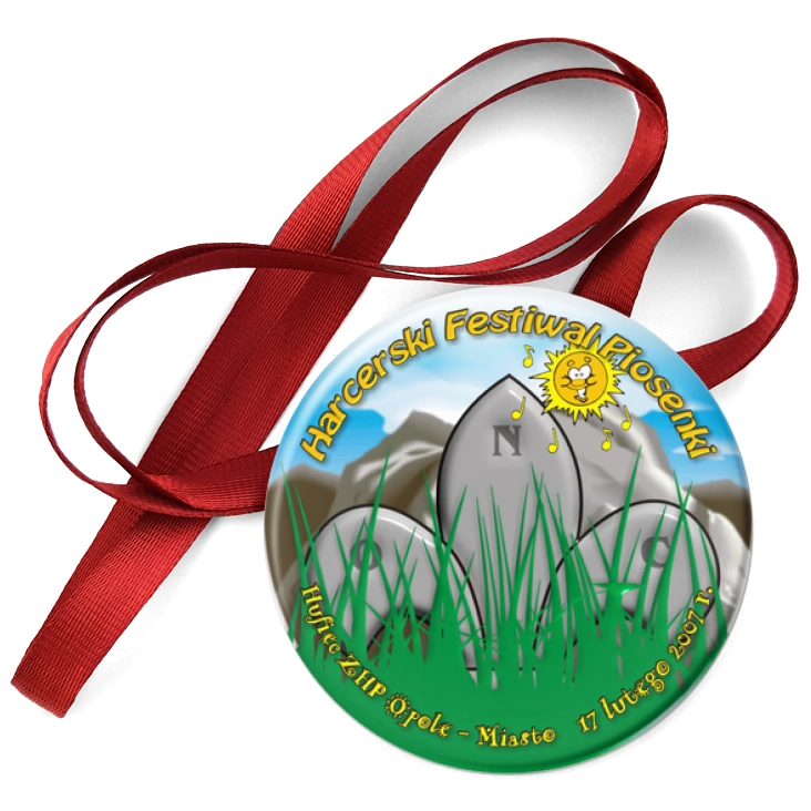przypinka medal Harcerski Festiwal Piosenki