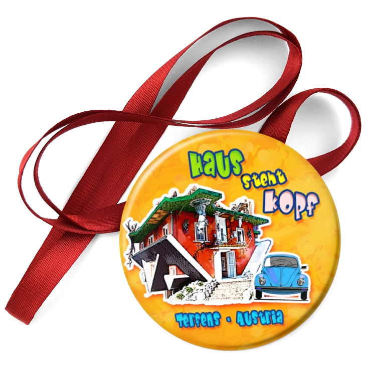 przypinka medal Haus Steht Kopf