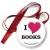 Przypinka medal I love books
