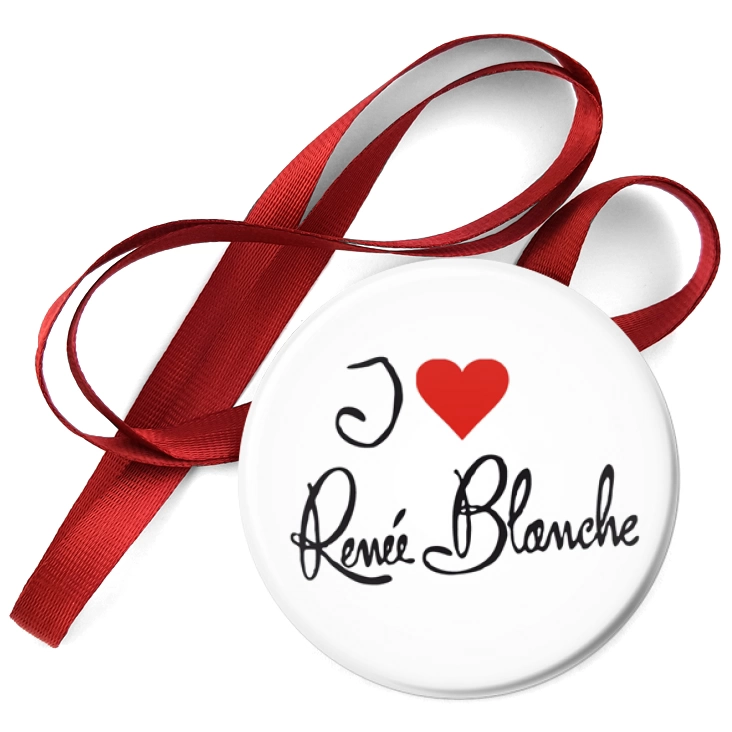 przypinka medal I love Renee Blanche
