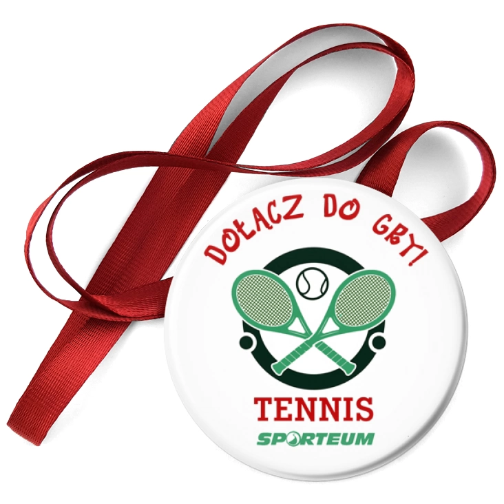 przypinka medal I love tennis - Sporteum