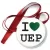 Przypinka medal I love UEP