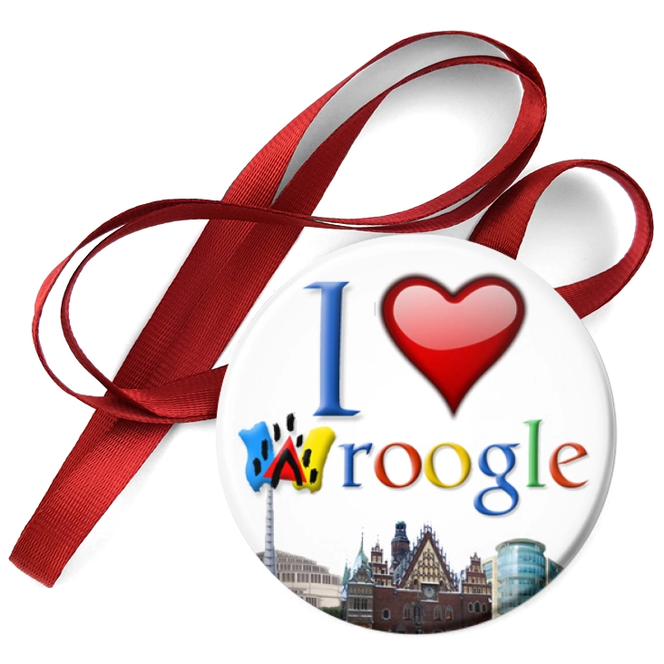 przypinka medal I love Wroogle