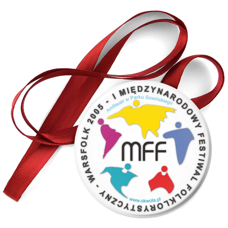 przypinka medal I Międzynarodowy Festiwal Folklorystyczny