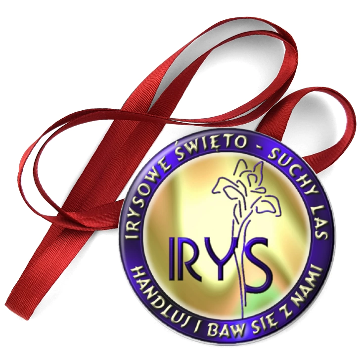 przypinka medal Irysowe Święto - Suchy Las