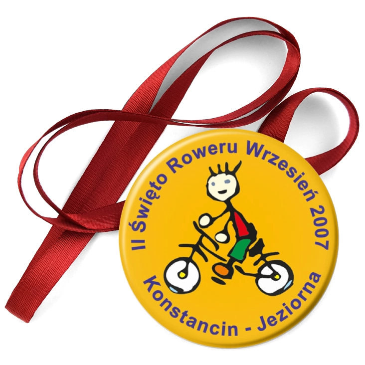 przypinka medal Konstancin-Jeziorna - II Święto Roweru