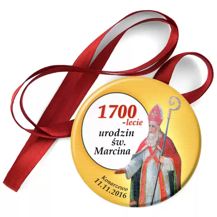 przypinka medal 1700-lecie urodzin św. Marcina