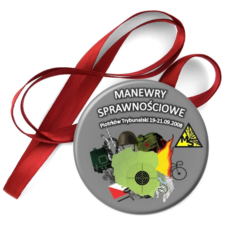 przypinka medal Manewry Sprawnościowe Piotrków Tryb.