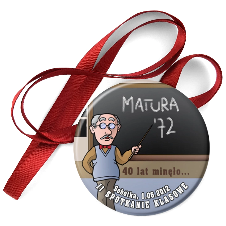 przypinka medal Matura `72